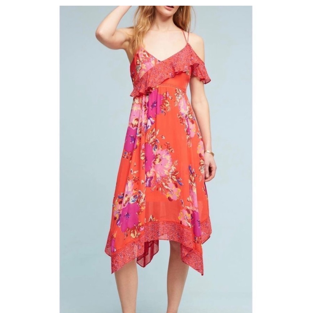 Maeve Grecia Ruffle Midi Dress - Picture 9 of 10